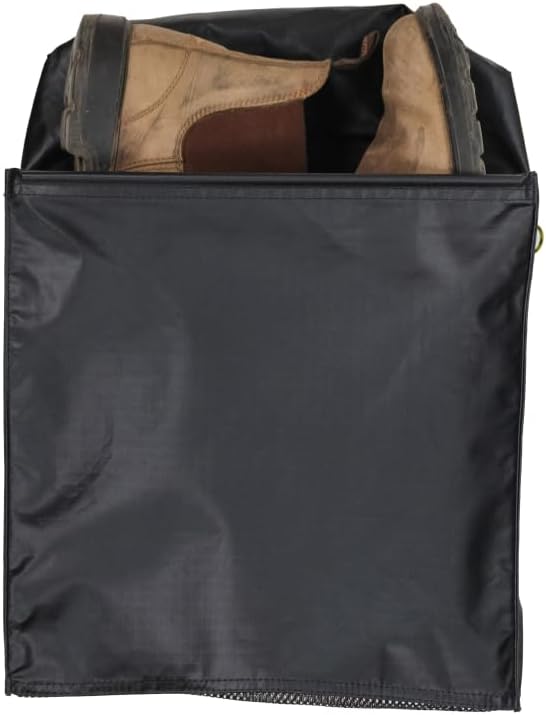 LUNO Magnetic Black Gear and Shoe Storage Bag - Water Resistant, Magnetic Attachment