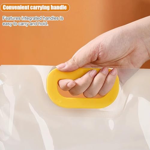 【15 Pack】 Food Stora Bags Grain Moisture-Proof Sealed Bags Stand Up Packaging Pouches Lar Reusable Sealed Bag with Handle and Cap BPA Free,16.7"x14"