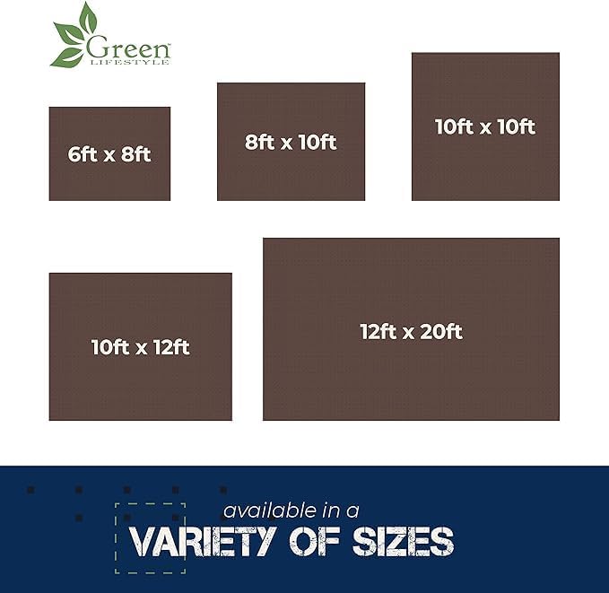 GREEN LIFESTYLE Heavy Duty Tarp Waterproof - Tent Cover, Camping Tarp Waterproof, Protects Cars, Boats, Roofs, Supplies & Equipment, Works as Tent Rain Cover for Patio or Yard Use (16x20)