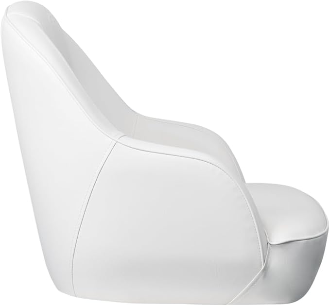 Bucket Pontoon Boat Seat (White/White)