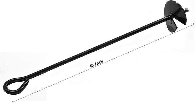 Ground Anchor Heavy Duty (1 Pack), 40 Inches in Length and 0.4 MM Thick in Diameter, Ideal for Securing Animals, Tents, Canopies, Sheds, Car Ports, Swing Sets