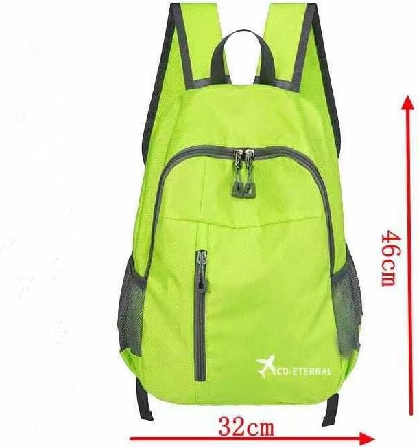 Geboldil Men's and women's leisure waterproof travel backpack green
