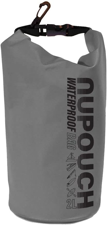 Nupouch Waterproof Dry Bag: 2L/5L/10L/20L Roll Top Lightweight Dry Storage Bag, Backpack for Travel, Swimming, Boating, Kayaking, Camping, or Beach