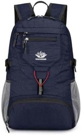 Large Camping Backpack,Lightweight Hiking Trekking For Men Women Large Capacity Outdoors Mountaineering Portable Travel Bag (Dark blue, Uniform size)
