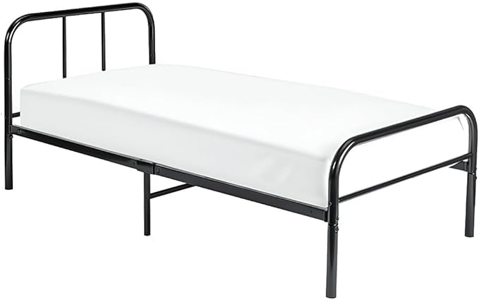 Cot Fitted Sheet 25 x 75, 100% Egyptian Cotton, 1 PC Cot Size Bottom Sheet Only, Perfect for Narrow Twin, Camp Bunk, Army Cots, Trifold Mattress, Camping Cot, Guest Bed Replacement(White)