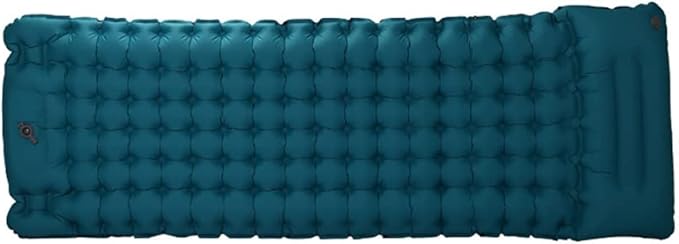 Lightweight Inflatable Camping Mattress, Extra Thickness 3.9 Inch, Inflating Sleeping Pad for Camping, Hiking, Traveling, PeacockBlue