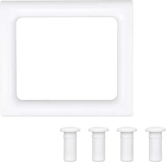 BOXOB Cooler Handle Replacement for Coleman, Lightweight Plastic Cooler Handle with Screws Practical Replacement Accessories and Parts Compatible with Coleman(White)