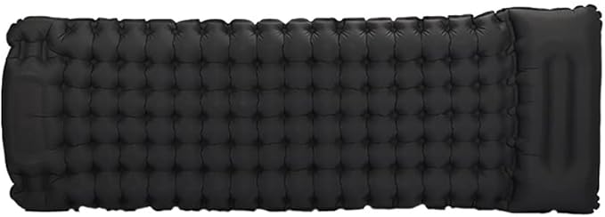 Lightweight Inflatable Camping Mattress, Extra Thickness 3.9 Inch, Inflating Sleeping Pad for Camping, Hiking, Traveling, Black