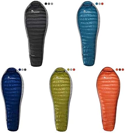 Mountaintop Down Sleeping Bag, 15F 650 Fill Power - Ultralight Compact Portable Hiking Camping Sleeping Bag with Compression Sack for Adults, Teens