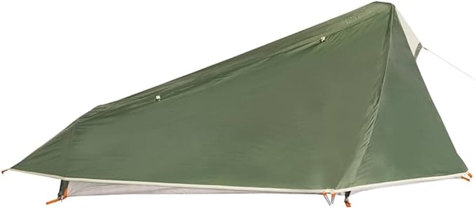 1-Person Tunnel Camping Tent, Waterproof Lightweight Backpacking Tent with Detachable Rainfly, Portable Hike Shelter for Outdoor Traveling, Easy Setup Green