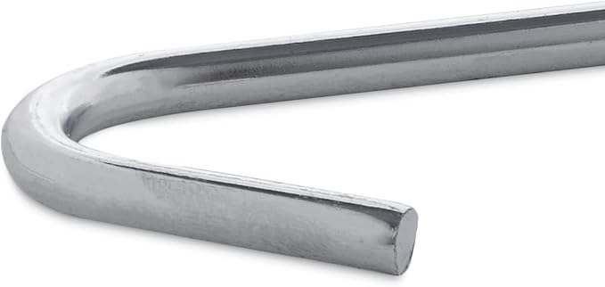 Super Z Outlet 9" Galvanized Non-Rust Anchoring Tent Stakes Pegs for Outdoor Camping, Soil Patio Gardening, Canopies, Landscaping Trim (20)