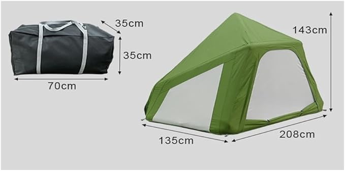 Inflatable Rooftop Tent Triangle RTT Outdoor Camping Tent 4 Season Car Roof Top Tent for Van