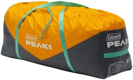 Coleman PEAK1 Premium Waterproof Backpacking Tent with Rainfly & Footprint, Lightweight Camping Tent Withstands Winds up to 45 MPH, 1/2/3/4/6 Person Sizes