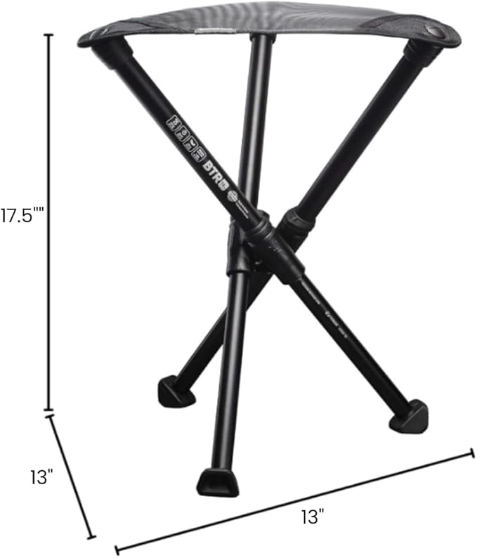 Hillsound BTR Stool for Ultralight Backpacking & Hiking, Lightweight Camping Chairs, Compact Portable Outdoor Seat