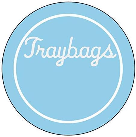 Smell Proof Odor Free Mylar TRAYBAGS (50 pack) Stand Up Foil Pouch, Strong Reusable Zip Seal, 4 Mil Thick. ROYPACK (Matte Black with Window, Small)