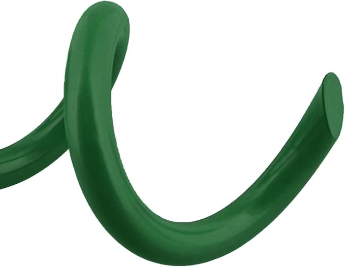 7Penn Spiral Ground Anchors - 8 Inch Green Tent Stakes Heavy Duty Ground Screw Anchor Twist Stakes, 4 Pack