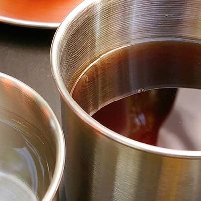 Folding Stainless Steel Camping Coffee Mug - 4 Piece Set Cups for Survival Gear