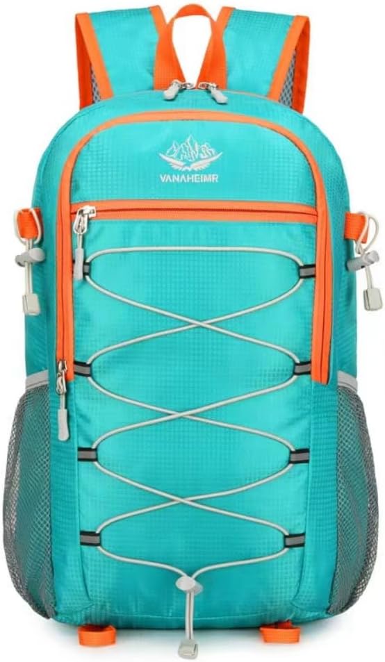 Foldable Lightweight Hiking Backpack Camping Cycling Travel Shopping Fitness Sports Backpack With Man And Women, (lake blue)