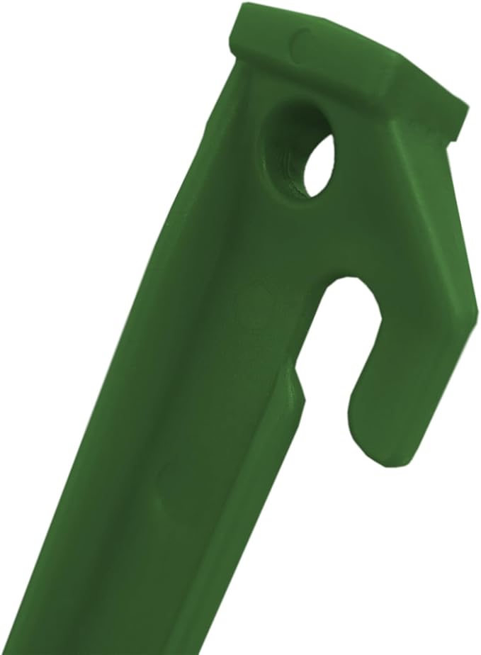 24 Pcs 9 Inch (225mm) Tent Pegs Plastic Spike Hook Awning Camping Caravan Visual Marker Outdoor Camping Inflatable Stakes Canopy (Green)