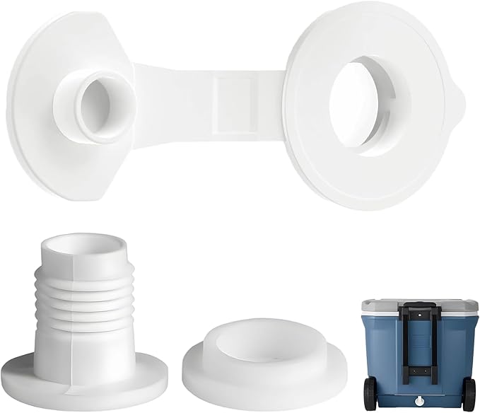1PCS Coleman Cooler Drain Plug Kit,1" Cooler Drain Plug Replacement for Coleman Coolers Parts, Easy Installation for Compatible Models