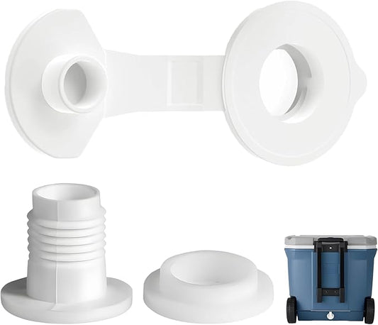1PCS Coleman Cooler Drain Plug Kit,1" Cooler Drain Plug Replacement for Coleman Coolers Parts, Easy Installation for Compatible Models