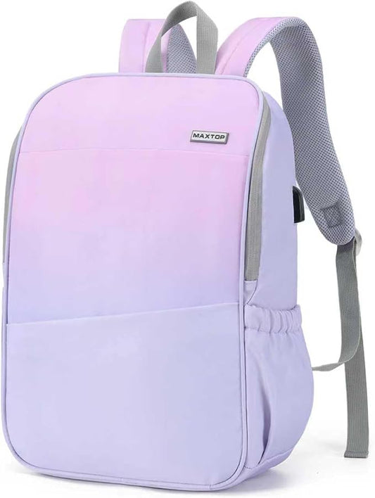 MAXTOP Deep Storage Laptop Backpack with USB Charging Port[Water Resistant] College Computer Bookbag Fits 16 Inch Laptop