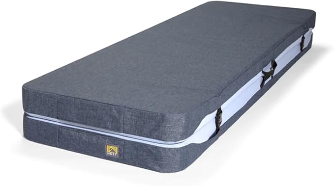 HEST Dually - Portable Camping Mattress, Enhanced Memory Foam, Double Mattress, Sleeps Two