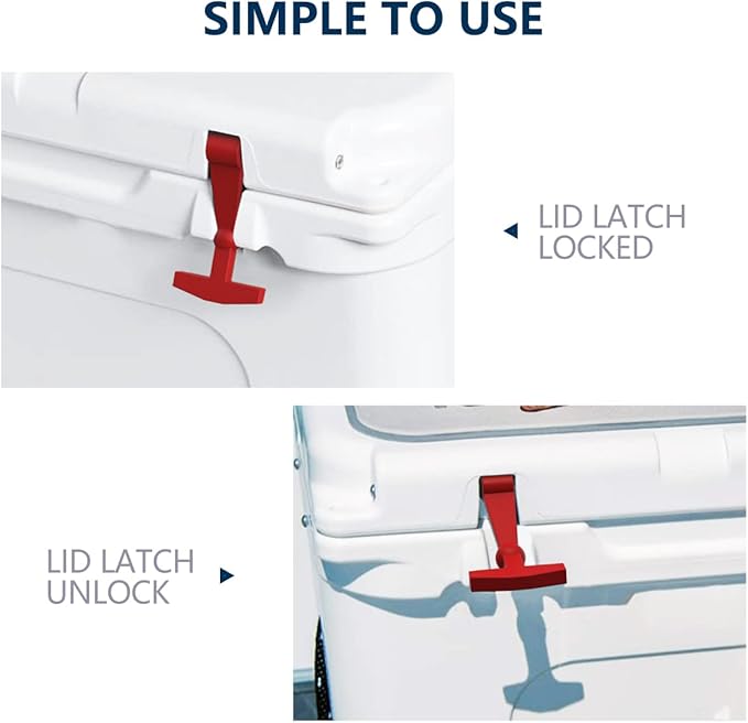 Replacement Lid Latches (2 Pack) Compatible with All Yeti,RTIC, Other Related Hard Coolers,Made of Premium Hard Durable Rubber, Easy to Install