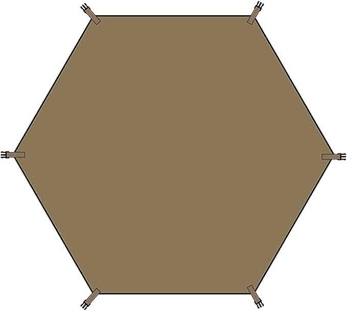 Naturehike Quarter/Hexagonal Camping Tent Canopy Sun Shade,Outdoor Tent for Camping,Fishing,Picnics, Canopy Available with Ground Cloth,Door Curtains (Ground Sheet, Hex)
