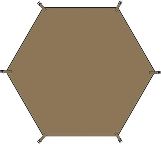 Naturehike Quarter/Hexagonal Camping Tent Canopy Sun Shade,Outdoor Tent for Camping,Fishing,Picnics, Canopy Available with Ground Cloth,Door Curtains (Ground Sheet, Hex)