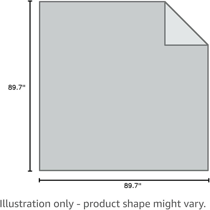 BOUTIQUO 100% Cotton Bed Blanket, Breathable Thermal Waffle Blanket Queen Size, Soft Honeycomb 90"x90", Grey, Perfect for Layering Any Bed, All Season