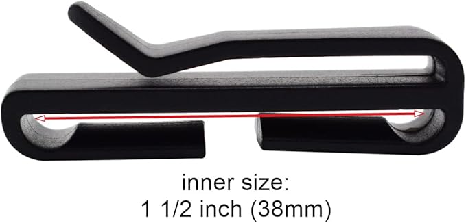12pcs Webbing Ending Clip Adjust Keeper Buckle Connect Quick Slip Keeper for Molle Webbing Tactical Backpack Belt