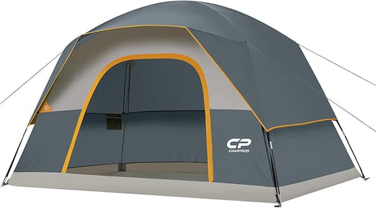 Tents for Camping 6 Person Tent Waterproof Windproof Double Layer Family Camping Tent, Easy Setup Dome Tent with Large Mesh Windows & Wider Door for Outdoor Camping & Hiking
