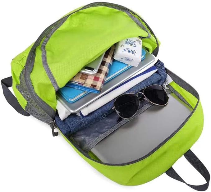Geboldil Men's and women's leisure waterproof travel backpack green