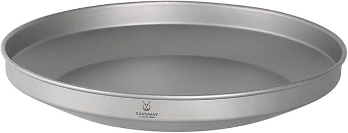 SILVERANT Titanium Trek Plate - Ultralight, Durable Camping Dish Pan Plate - Outdoor Kitchen Essential for Backpacking & Camping - 1200ml