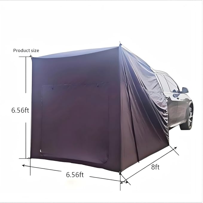 2-in-1 Hatchback Tent & Car Awning | SUV/Minivan Tailgate Sun Shelter for Camping, Beach & Road Trips Waterproof 3000MM UPF 50+ (Upgraded Rip-Resistant)
