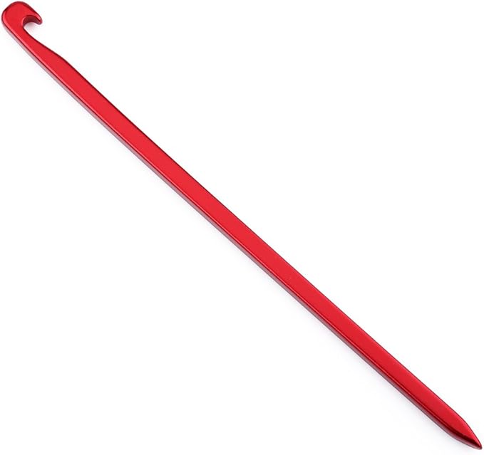 Zerone Tent Stake,10pcs 16cm/6.29in Outdoor Heavy Duty Galvanized Non-Rust Tent Pegs, Aluminum Camp Awning Canopy Accessories Tent Rock Stakes Pegs Nails for Camping