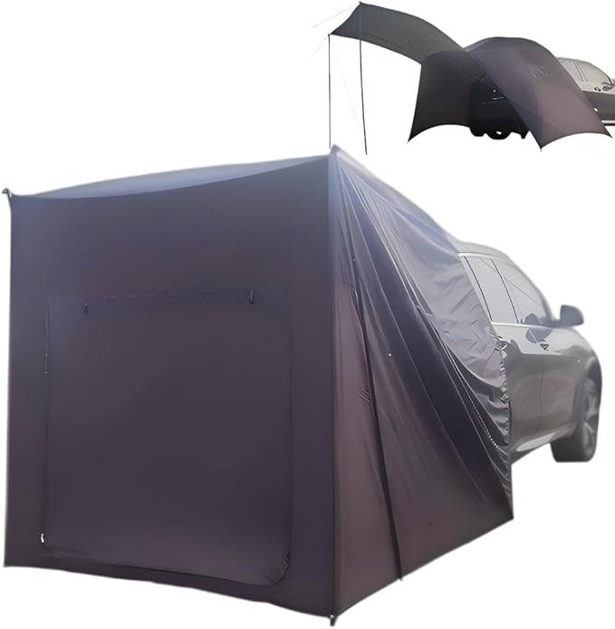 2-in-1 Hatchback Tent & Car Awning | SUV/Minivan Tailgate Sun Shelter for Camping, Beach & Road Trips Waterproof 3000MM UPF 50+ (Upgraded Rip-Resistant)