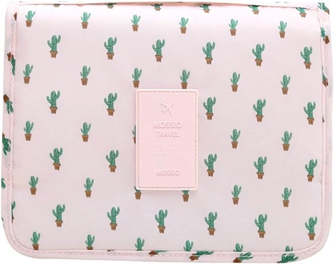 Mossio Hanging Toiletry Bag - Large Cosmetic Makeup Travel Organizer for Men & Women with Sturdy Hook