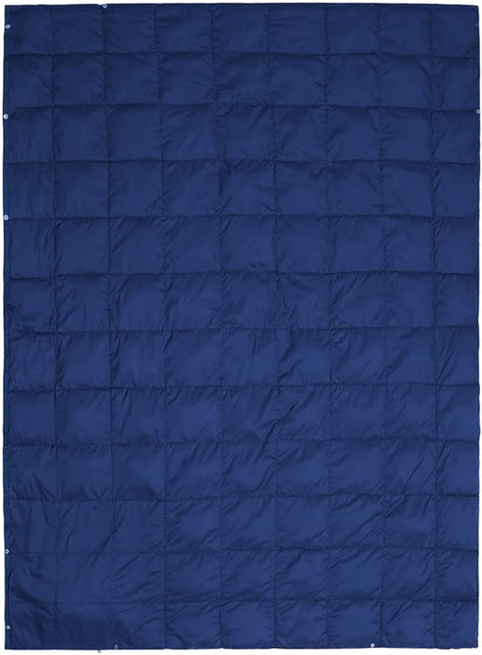 ROCK CLOUD Packable Camping Blanket Ultralight Outdoor Blankets Stadium for Hiking Camp Travel Outside Sports, Navy