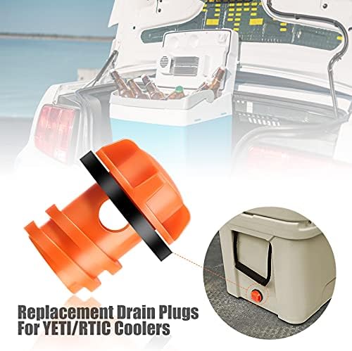 Honoson Cooler Drain Plugs Replacement Compatible with Most Rotomolded Coolers Including Most Major Brands Drain Plugs with Leak-Proof Design
