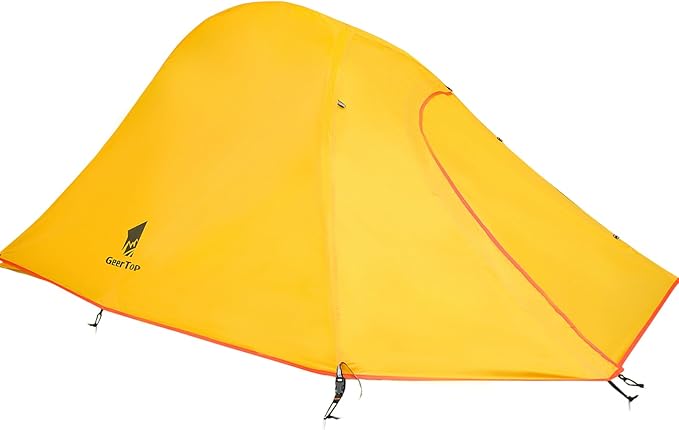 GEERTOP Ultralight 1 Person Tent Waterproof Two Man Backpack Tents for Outdoor Camping Backpacking more tools