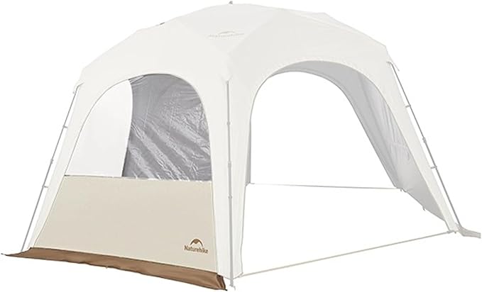 Naturehike Quarter/Hexagonal Camping Tent Canopy Sun Shade,Outdoor Tent for Camping,Fishing,Picnics, Canopy Available with Ground Cloth,Door Curtains,Connector (TPU Door, Hex)