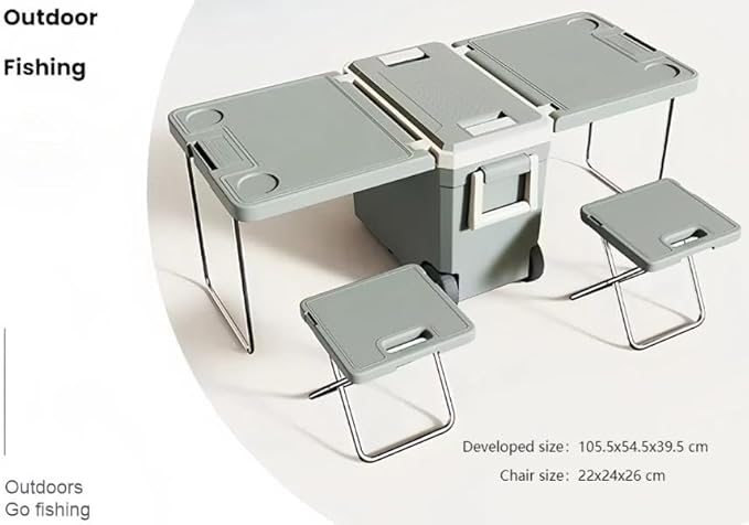 32Quart Camping Cooler Portable Cooling Box Suitable for BBQ Camping, picnics and Other Outdoor Activities