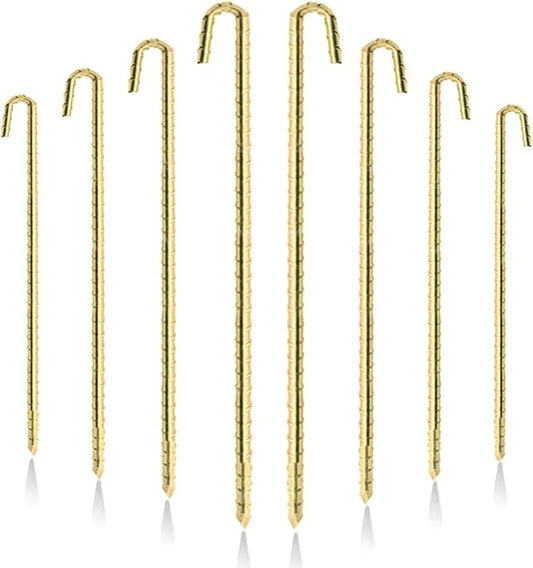 Landscape Stakes 20 Pack, 10 Inch Garden Landscape Anchoring Stakes for Terrace Board, Landscape Edging Coil, Grass Barrier, Bender Board, Weed Barrier Landscape， Garden Inflatable Decor Fixing