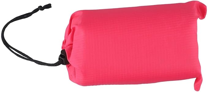 Outside Camping Rain Tarp, Waterproof Portable Tarp Shelter Rain Tarp Sun Shade Shelter for Outdoor Adventures(Rose Red 140x200CM)