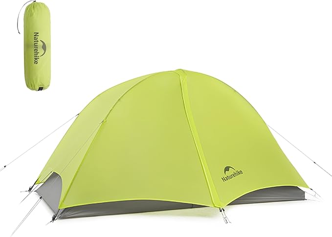 Naturehike Star Trail EXT 1/2 Person Tent - 2.2lb Ultralight Solo Tent for Camping, Waterproof & Breathable 3 Season Easy Setup Backpacking Tent for One Man, Outdoor Hiking, Hunting, Travel