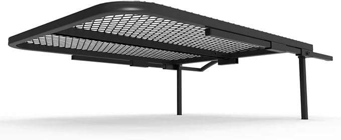 Tire Table Small Aluminum Camping Table for Camp, Travel, Tailgating, Biking, Hunting and Outdoor Work | Easily Holds 50 Pounds | No Tools or Hitch Required for Installation | 23.5" x 19" x 1.5"