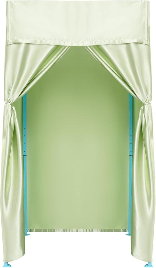Portable Privacy Dressing Room Folding Fitting Room Portable Dressing Room Freestanding Foldable Changing Room with Curtain for Indoor Fashion Photoshoots, Camping, Or Pool