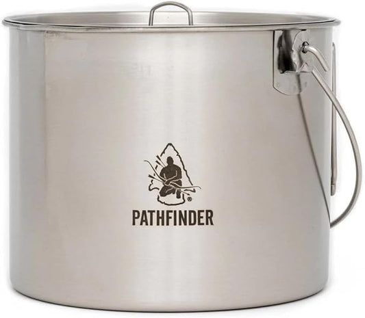 The Pathfinder School Stainless Steel Bush Pot and Lid Set (120 ounce)